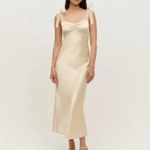 Reformation Alene Silk Dress